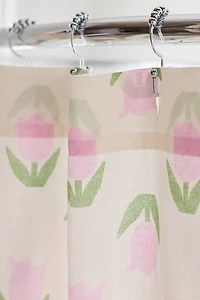 Emeila Tulip Patterned Shower Curtain