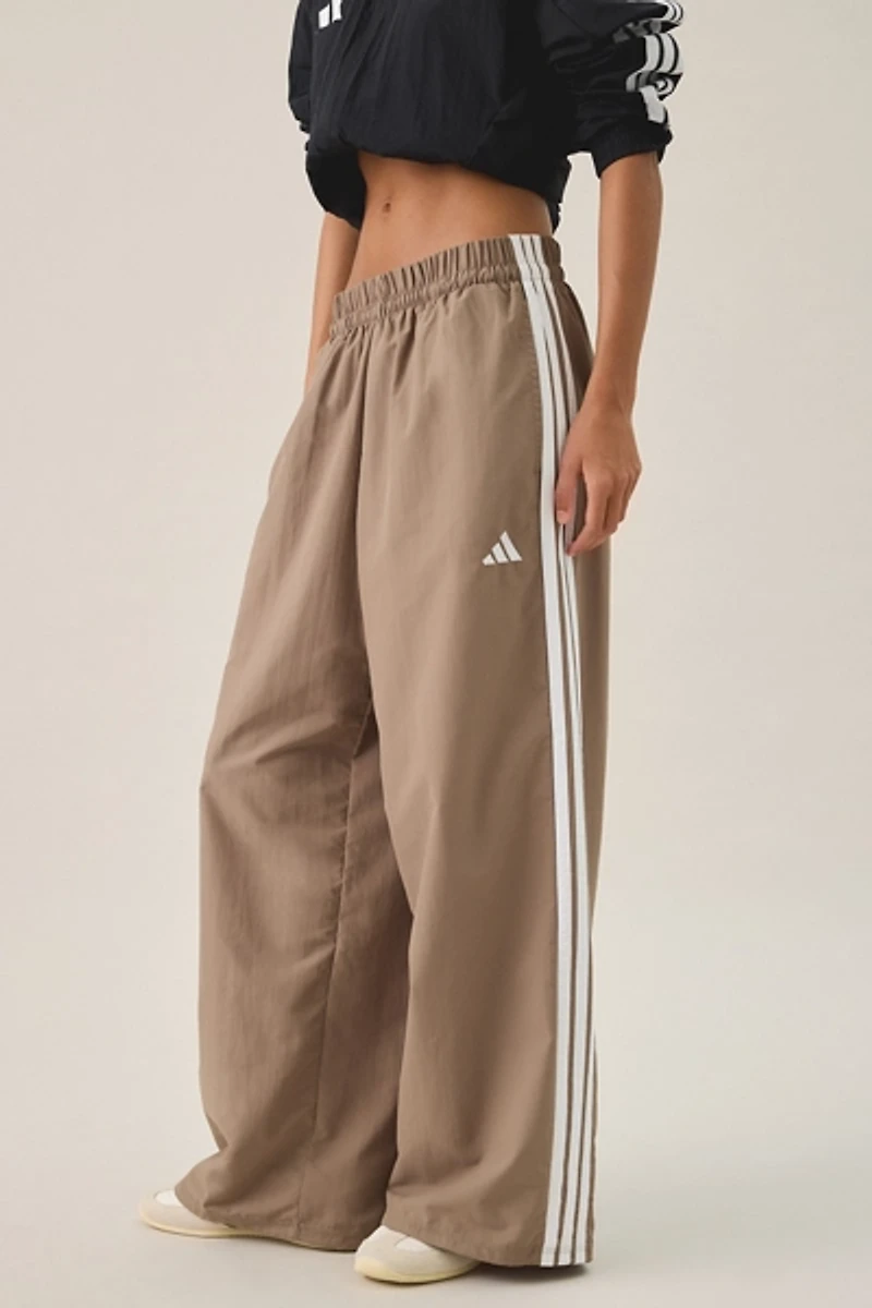 adidas Iconic 3-Stripes Woven Wide Leg Track Pants