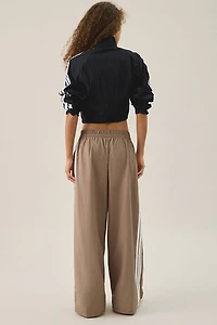 adidas Iconic 3-Stripes Woven Wide Leg Track Pants