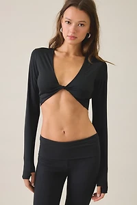 adidas PrimeLift Workout Twist Reversible Long Sleeve Top