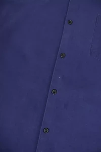 Vintage Blue Flannel Button-Down Shirt