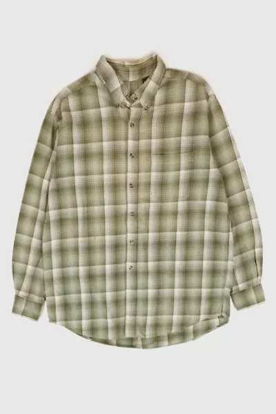 Vintage Button-Down Plaid Shirt