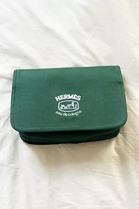 Vintage HERMES Eau de Cologne Green Dopp Kit Travel Bag