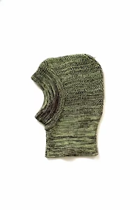 SUNNEI Acid Green Balaclava Knit Hat Beanie