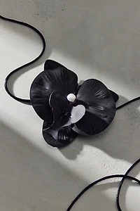 Bloom 3D Flower Satin Cord Wrap Necklace