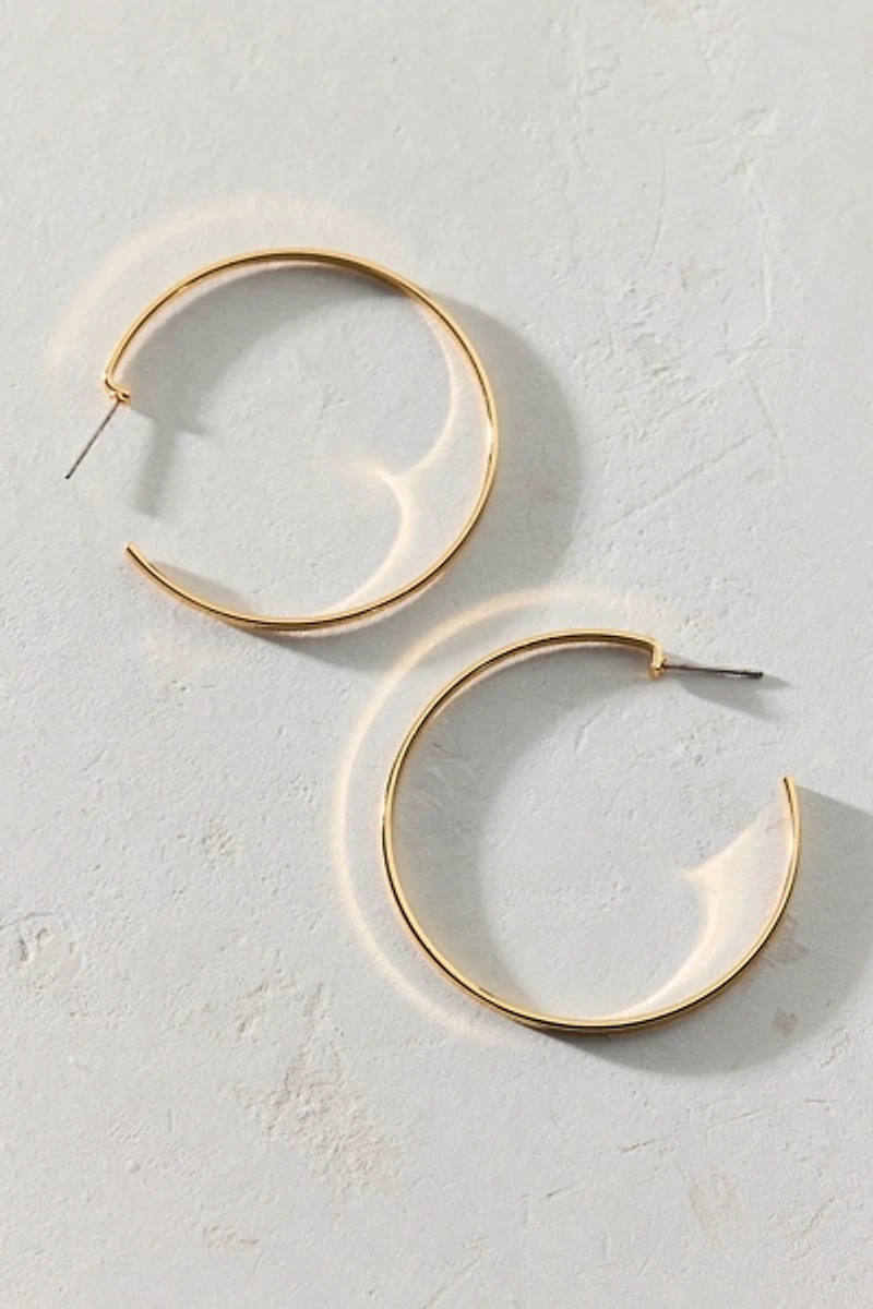 L Train Essential Skinny Hoop Earring