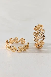 Swirling Dreams Hoop Earring