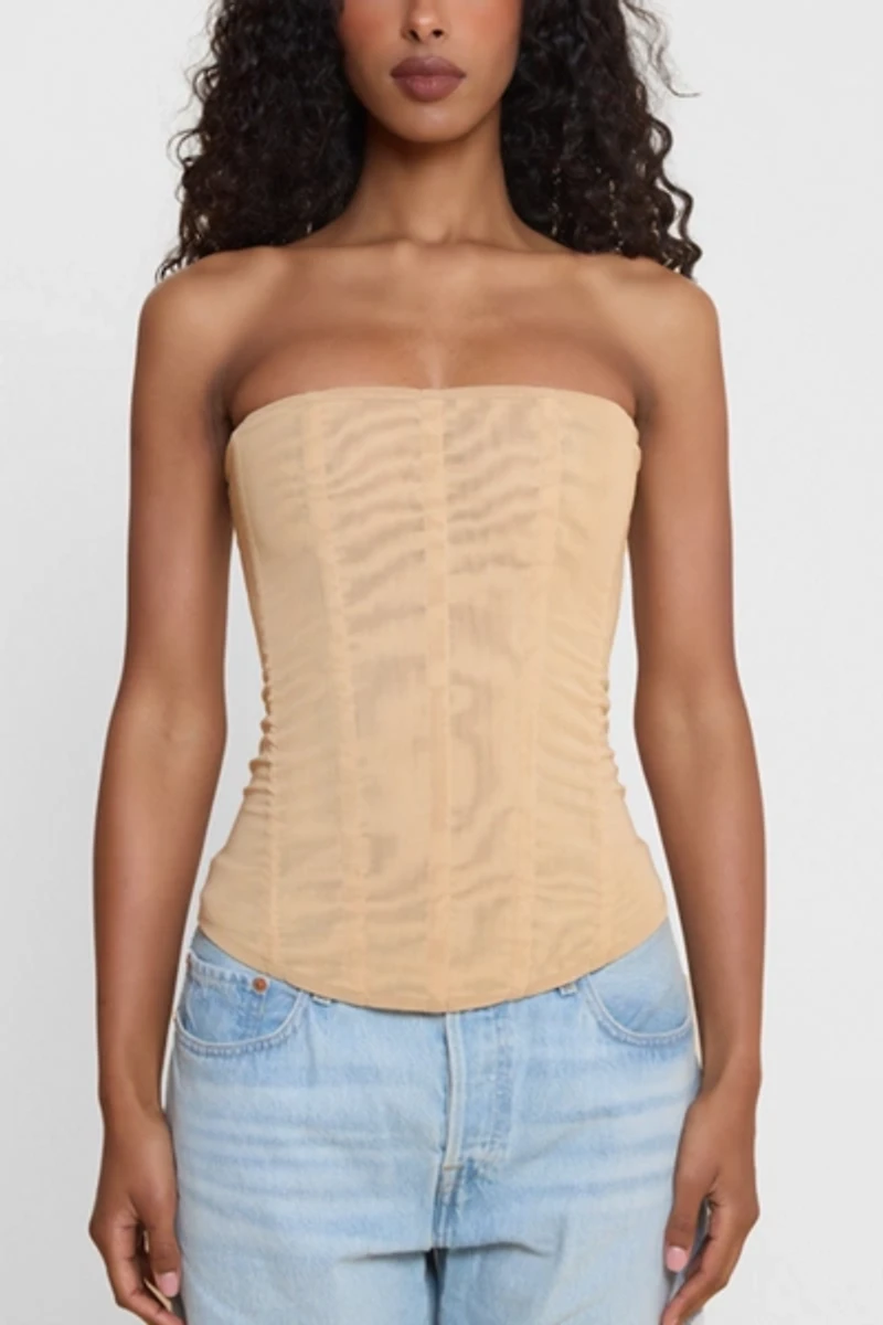 LEAU Muse Mesh Corset Top