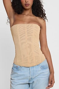 LEAU Muse Mesh Corset Top