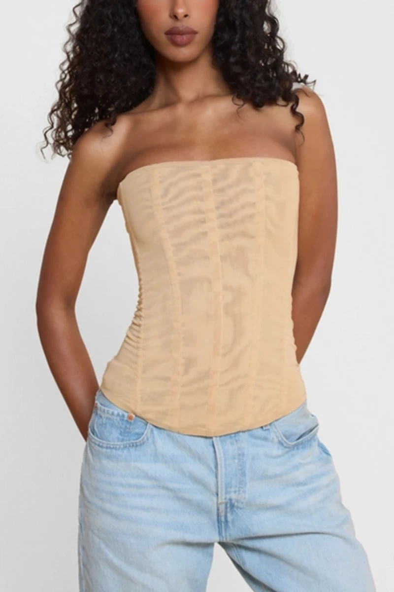 LEAU Muse Mesh Corset Top
