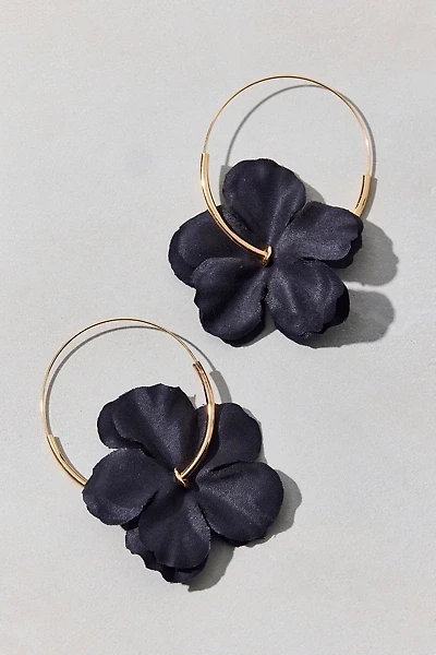 Bloom 3D Flower Hoop Earring