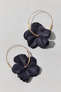 Bloom 3D Flower Hoop Earring