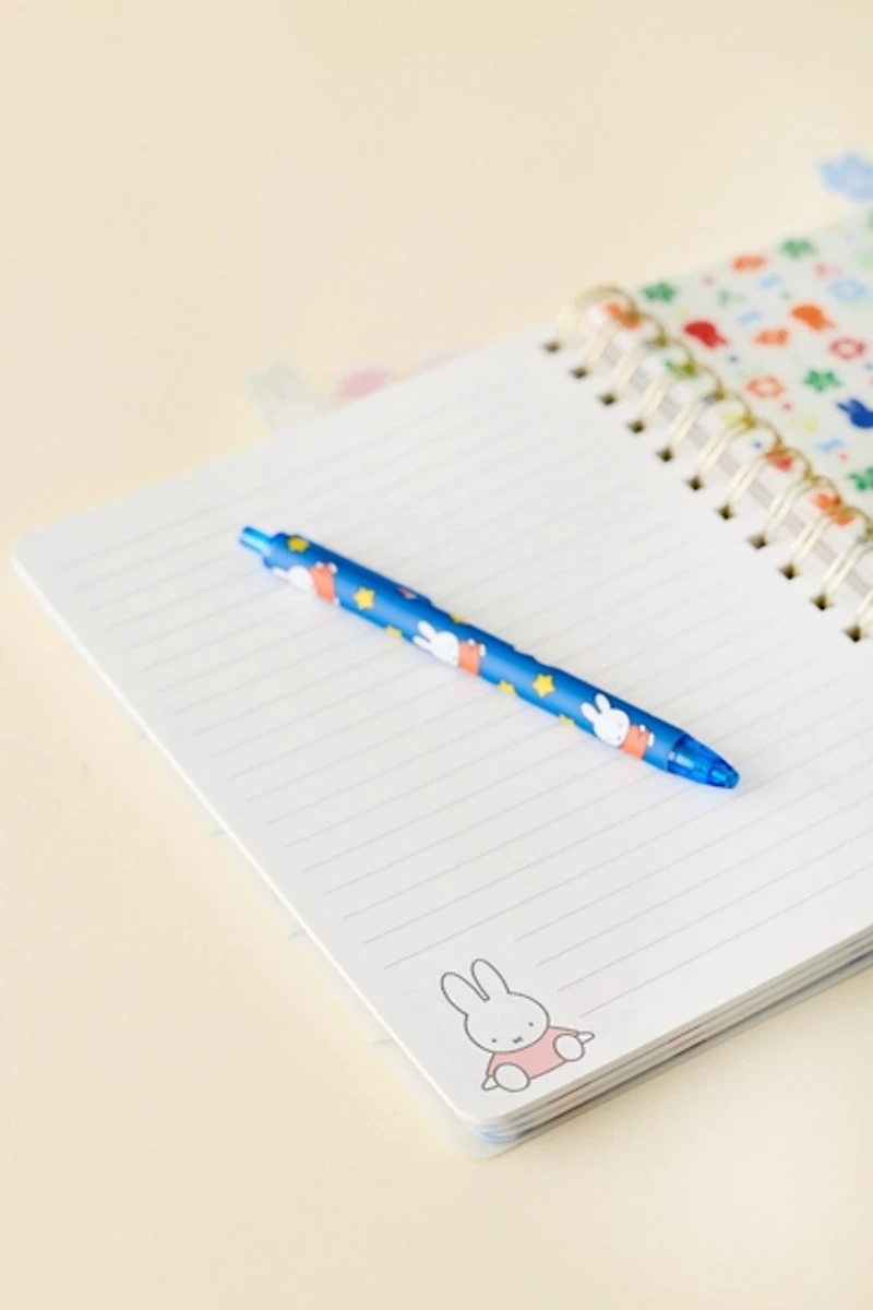 Miffy Floral UO Exclusive Tabbed Spiral Notebook