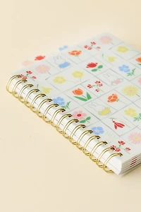 Miffy Floral UO Exclusive Tabbed Spiral Notebook