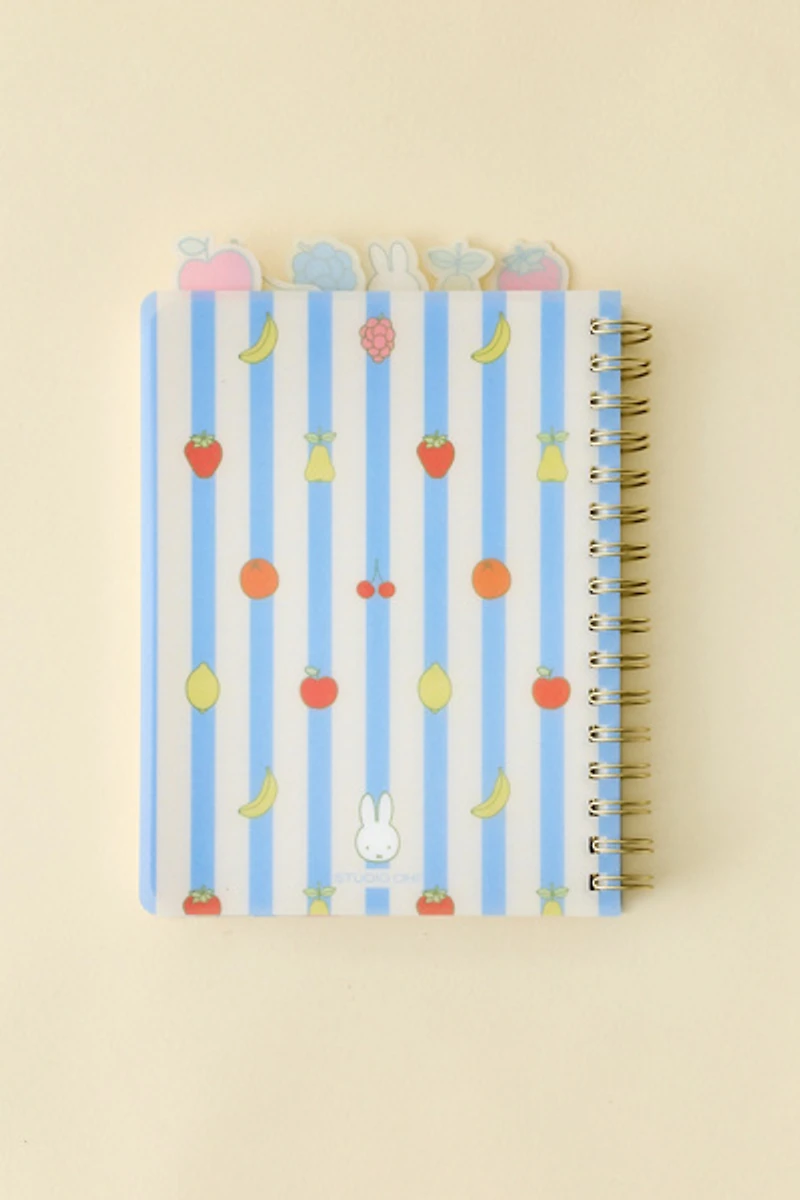 Miffy Fruitful UO Exclusive Tabbed Spiral Notebook