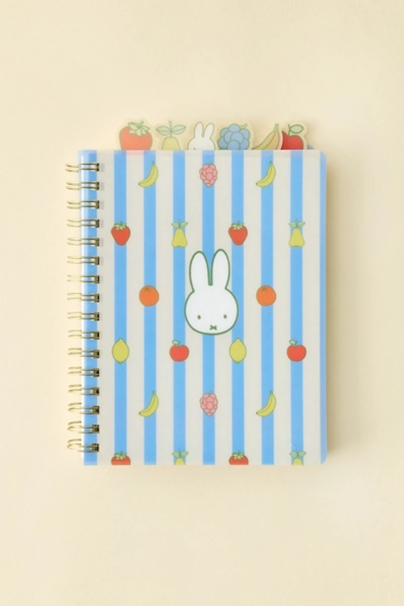 Miffy Fruitful UO Exclusive Tabbed Spiral Notebook