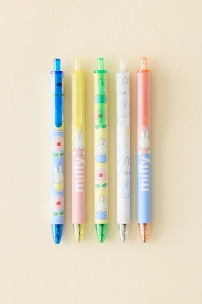 Miffy Floral UO Exclusive Soft-Touch Gel Pen Set