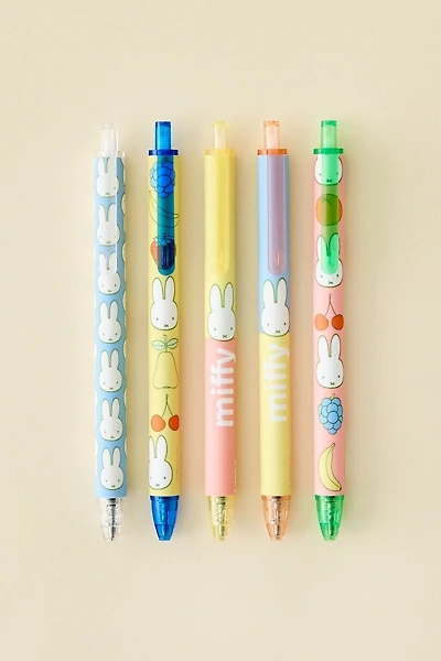 Miffy Fruitful UO Exclusive Soft-Touch Gel Pen Set