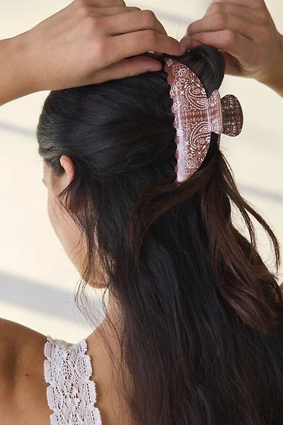 Bandana Print Claw Clip