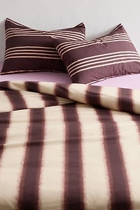 Cabana Dye Striped Patterned Cotton Percale Duvet Cover