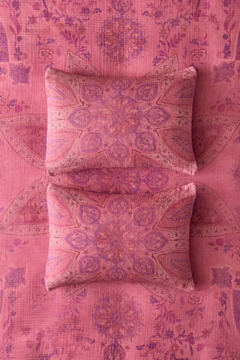 Isla Salt Washed Medallion Cotton Gauze Sham Set