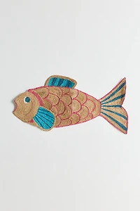 Fish Shaped Jute Wall Hanging