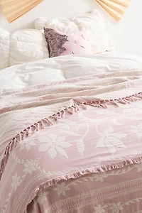 Pixie Floral Woven Bed Blanket