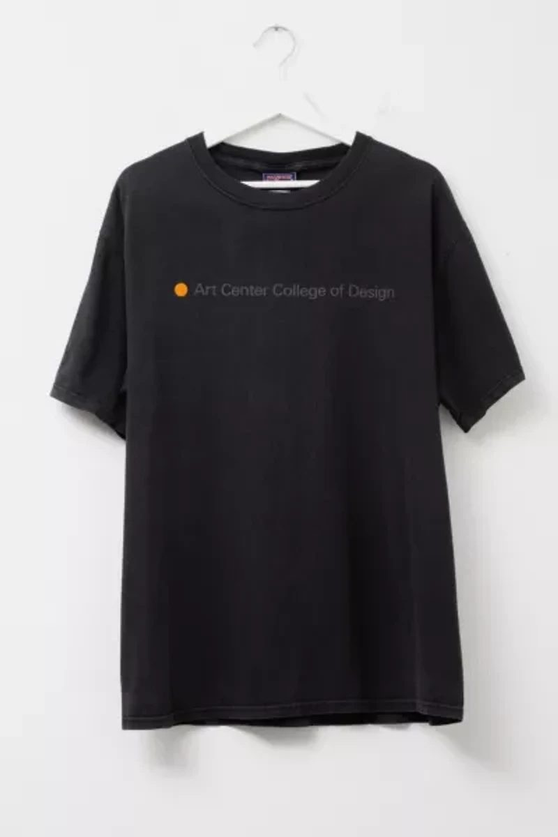 Vintage 1990s Art Center College of Design Black Graphic T-Shirt