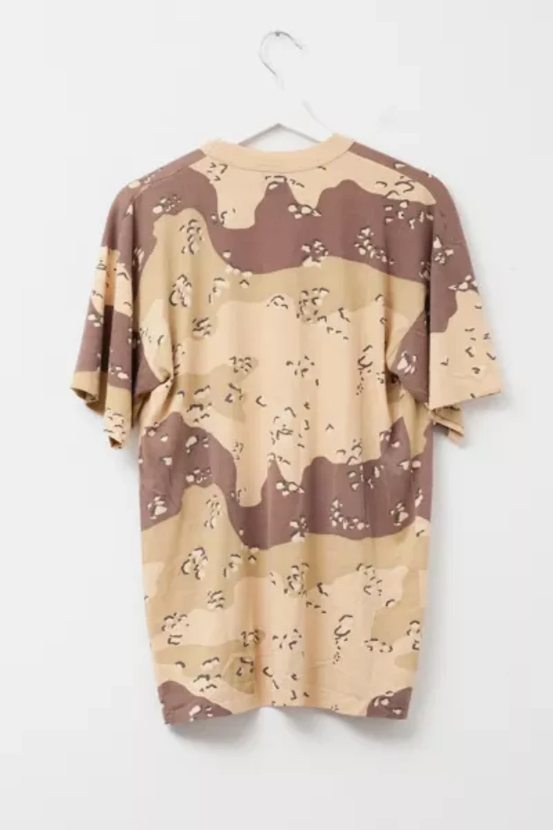 Vintage 1990s Distressed Desert Camo Single Stitch T-Shirt