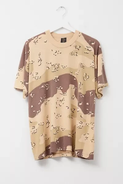 Vintage 1990s Distressed Desert Camo Single Stitch T-Shirt