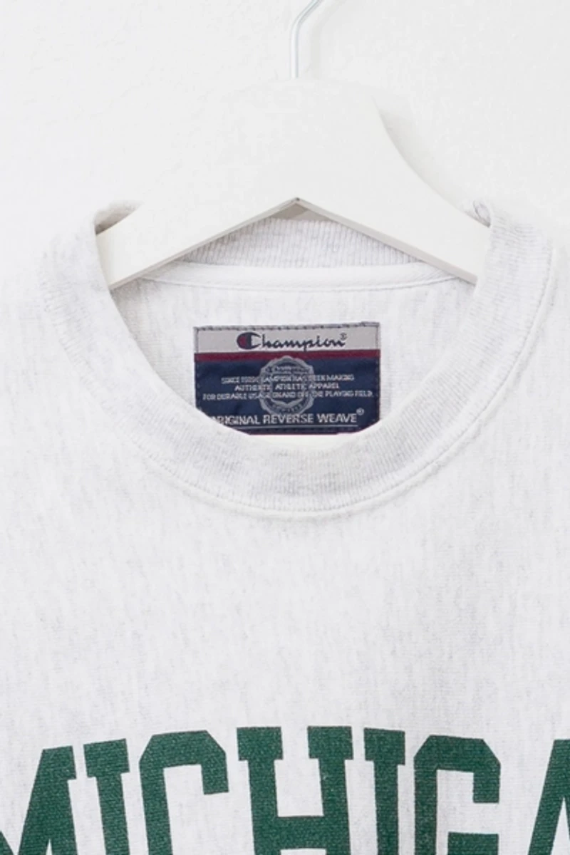 Vintage Y2K Champion Michigan State Reverse Weave Crewneck Sweatshirt