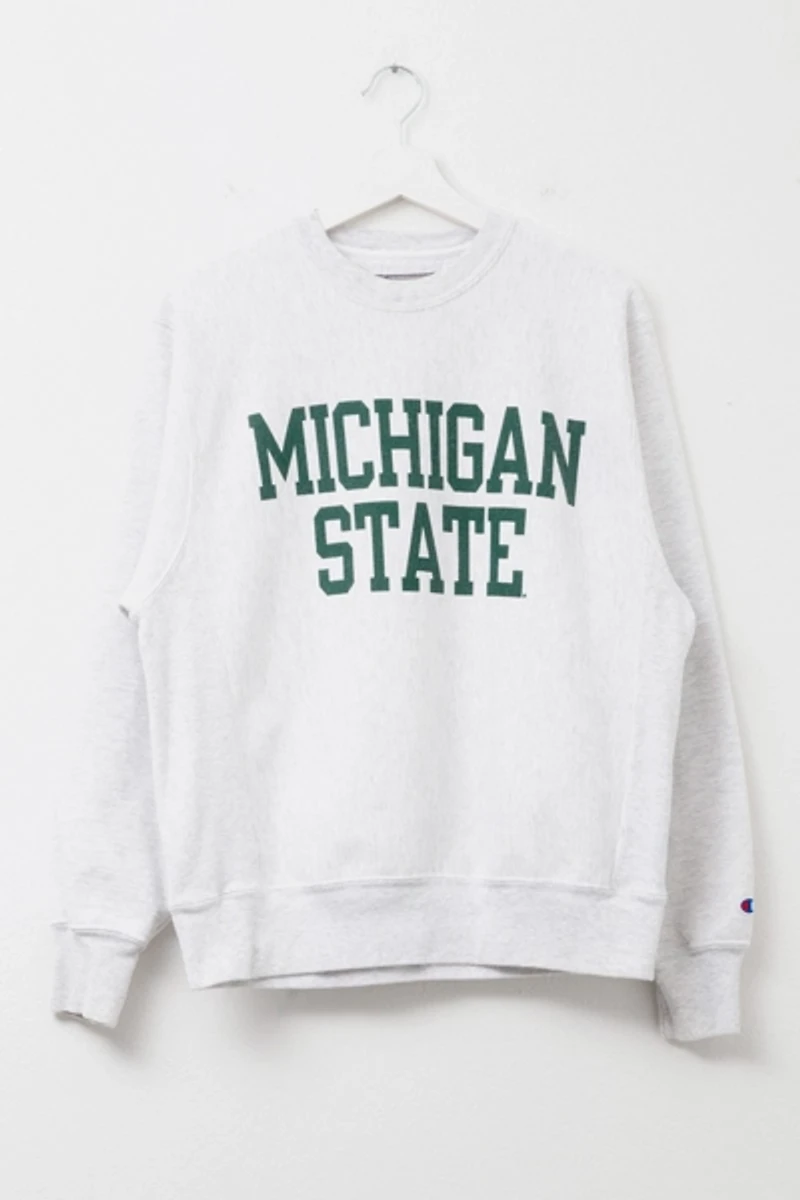 Vintage Y2K Champion Michigan State Reverse Weave Crewneck Sweatshirt