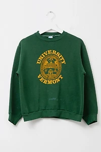Vintage 1980s Distressed University of Vermont Russell Athletic Crewneck Sweatshirt