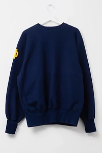 Vintage 1990s Champion Reverse Weave Irish Notre Dame Embroidered Crewneck Sweatshirt