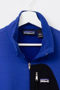 Vintage 1990s Patagonia Blue 1/4 Zip Long Sleeve Thermal Top
