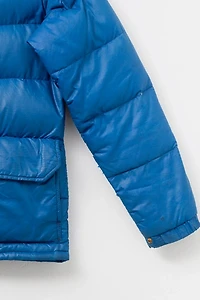 Vintage 1970s Distressed Camp 7 Blue Down Jacket