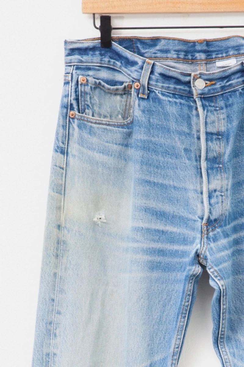 Vintage 1990s Levi’s® 501 XX Distressed Denim Blue Jeans