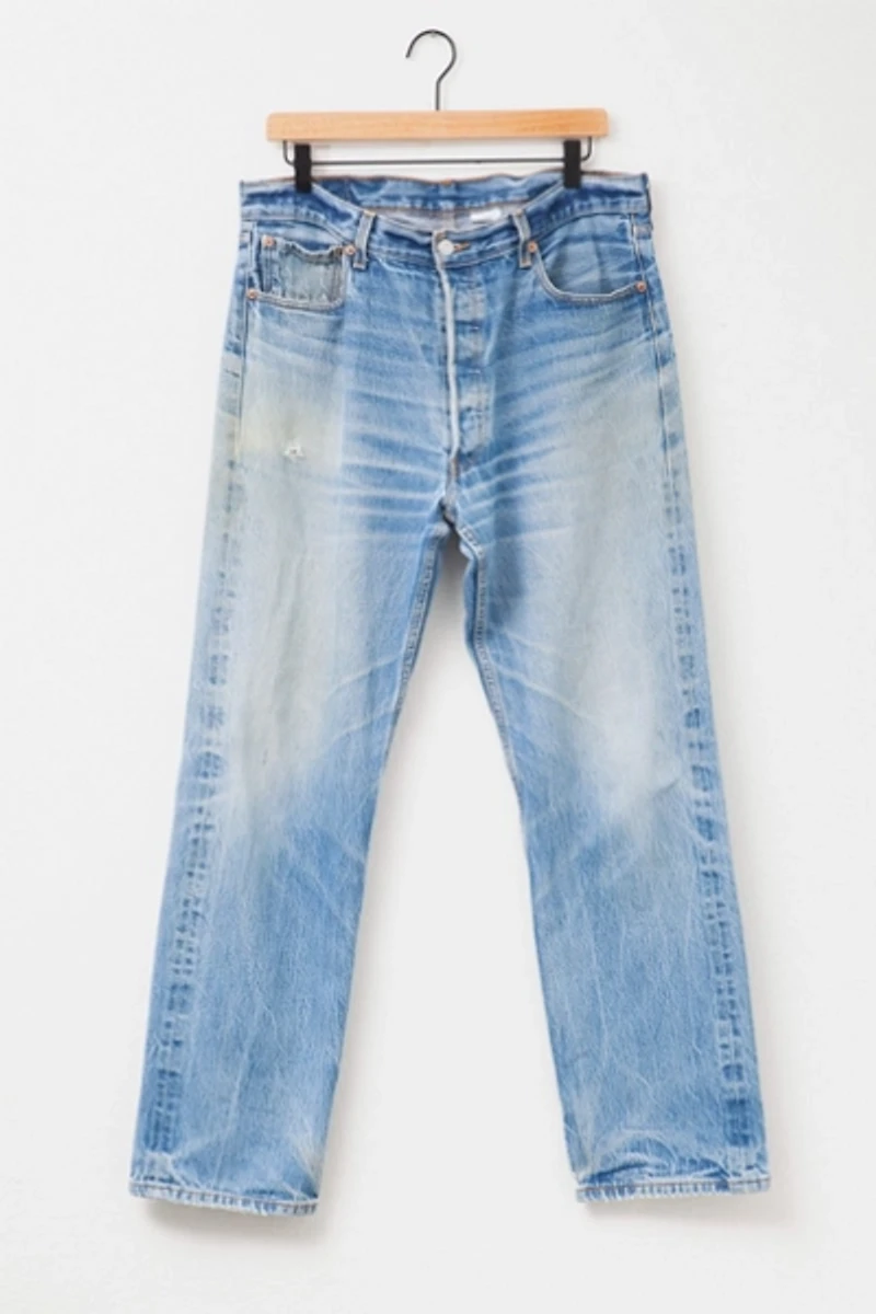 Vintage 1990s Levi’s® 501 XX Distressed Denim Blue Jeans