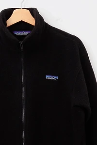 Vintage 1990s Patagonia Black Full Zipper Fleece