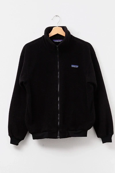 Vintage 1990s Patagonia Black Full Zipper Fleece
