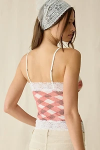 Kimchi Blue Picnic Graphic Lace Trim Cami