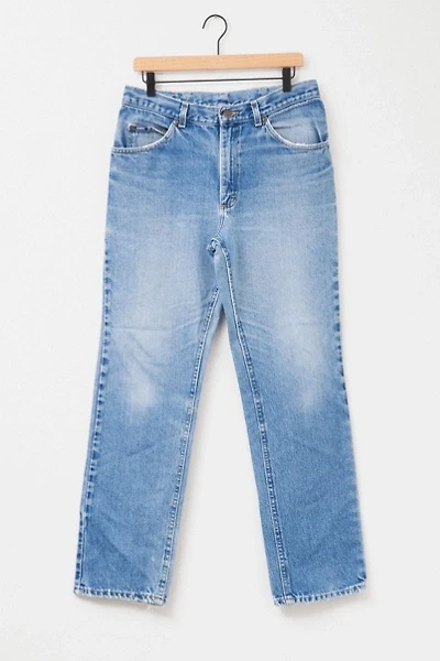 Vintage 1990s Distressed Lee Light Wash Denim Blue Jeans