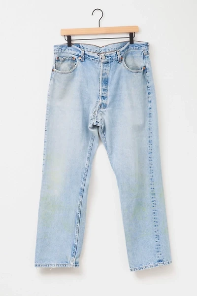 Vintage 1990s Distressed Levi’s® 501 Light Wash Denim Jeans