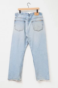 Vintage 1990s Distressed Levi’s® Strauss Signature Regular Fit Denim Blue Jeans
