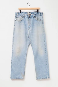 Vintage 1990s Distressed Levi’s® Strauss Signature Regular Fit Denim Blue Jeans