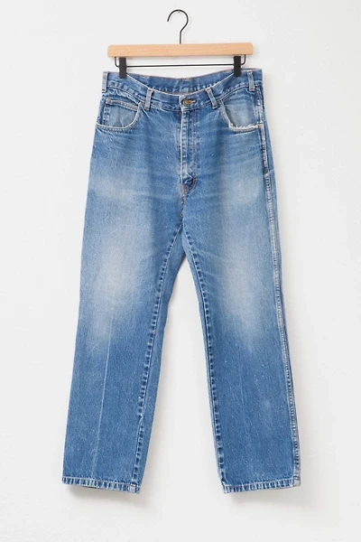 Vintage 1990s Key Denim Distressed Blue Work Jeans