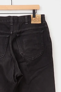 Vintage 1990s Lee Black Denim Distressed Jeans