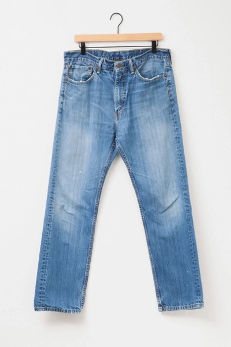 Vintage 1990s Levi’s® 505 Distressed Denim Blue Jeans