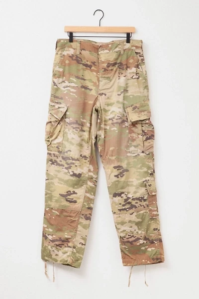 Vintage Y2K Distressed Speckled Camouflage Rip-Stop Cargo Pants