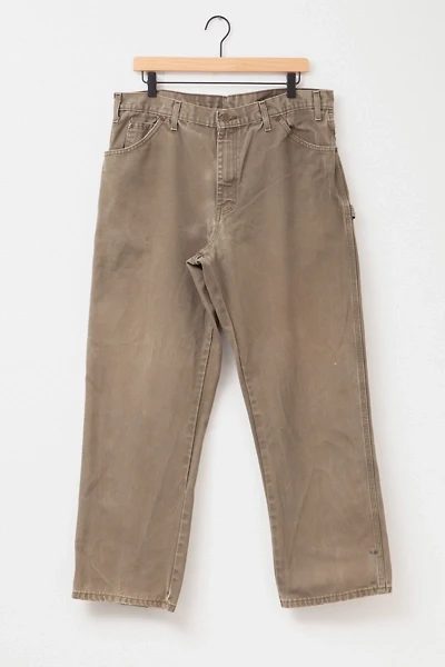 Vintage Y2K Distressed Dickies Green Duck Canvas Work Pants